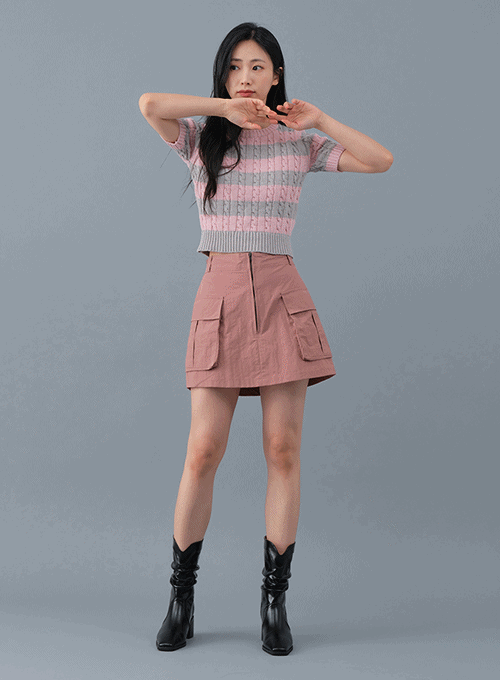 Cargo Mini Skirt OM04