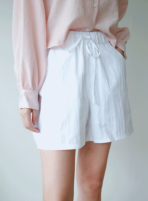 Summer Beach Banded Half Pants