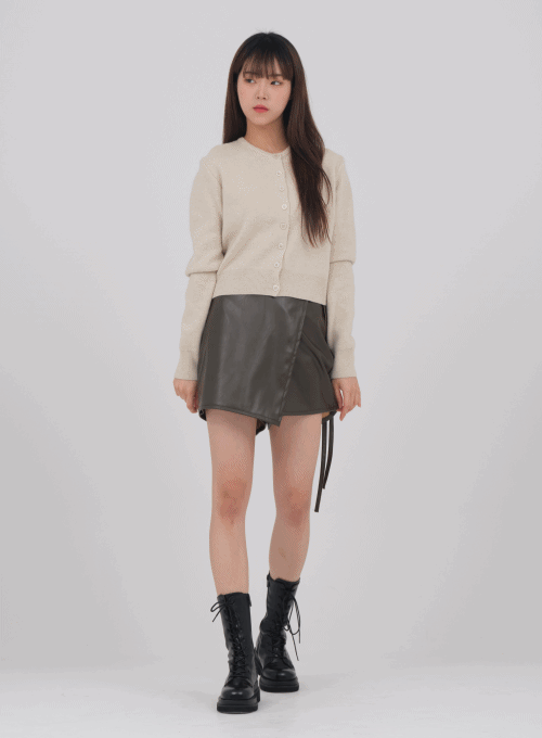 Faux Leather Shorts