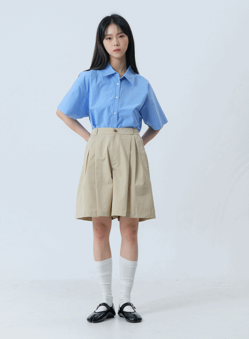 Flared Cotton Shorts OM12