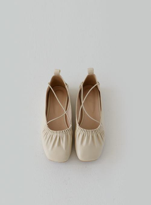 X-Strap Shirring Flats