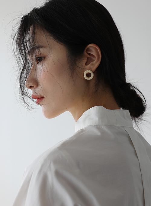 Mixed Color Circle Earrings