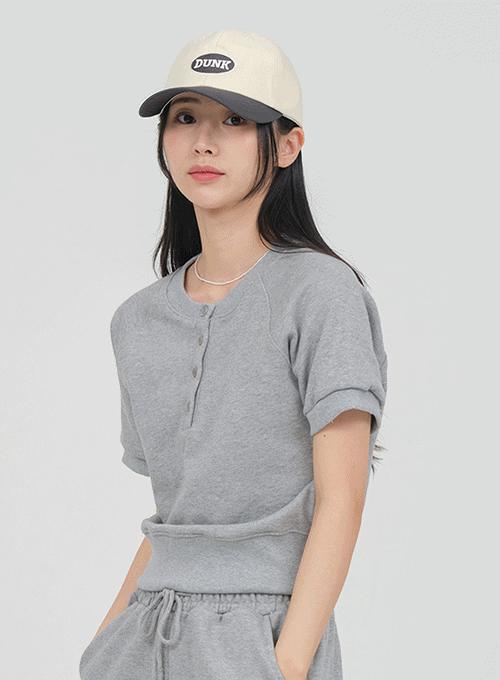 Lettered Two-toned Baseball Cap OA11