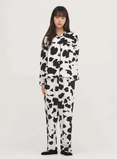 Milk Cow Sleepwear Pajama Set