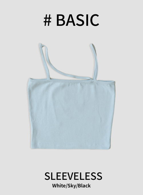 Diagonal Strap Cropped Cami Top OY16