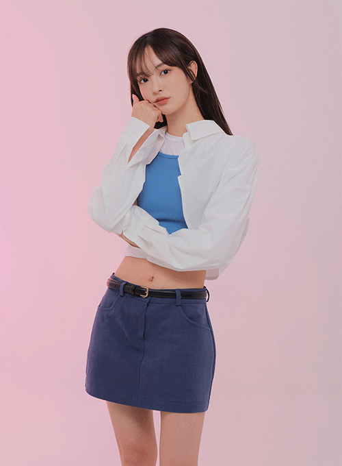 Bolero Shrug Cropped Shirt B1502