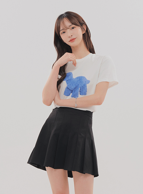 Short Sleeve T Shirt with Graphic Print B2202