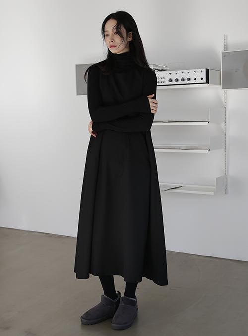 Smooth Wool Sleeveless Dress