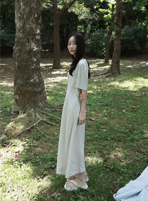 Floral Bean Long Dress