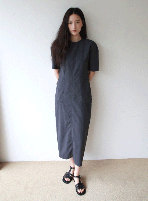 Short Sleeve Long Dress
