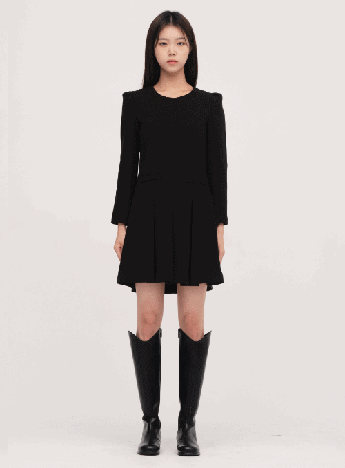 Puff Sleeve Shoulder Mini Dress