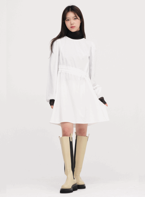 Shirring Detail Dress