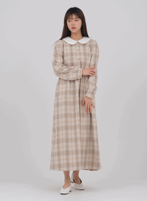 Maxi Dress in Check Pattern