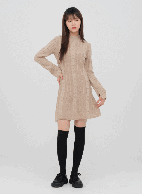 Knitted Flare Dress