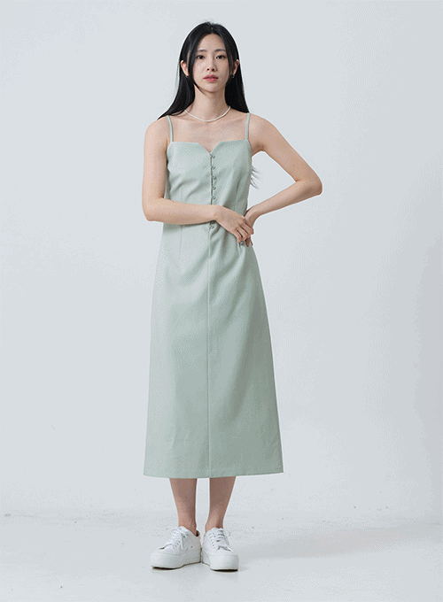 Square Neck Bustier Maxi Dress OY16