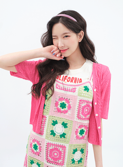 Twisted Knit Cropped Cardigan BM2