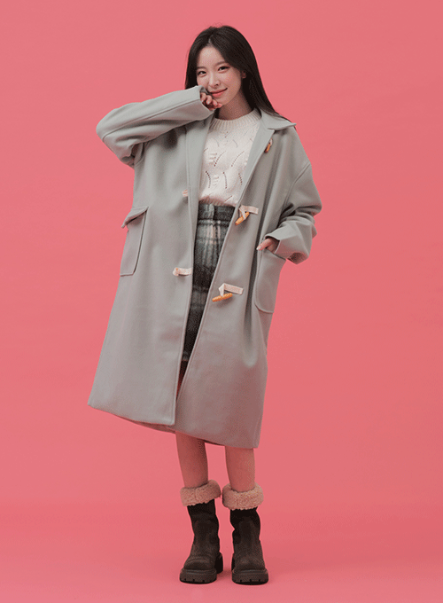 Green Tteokbokki Long Coat