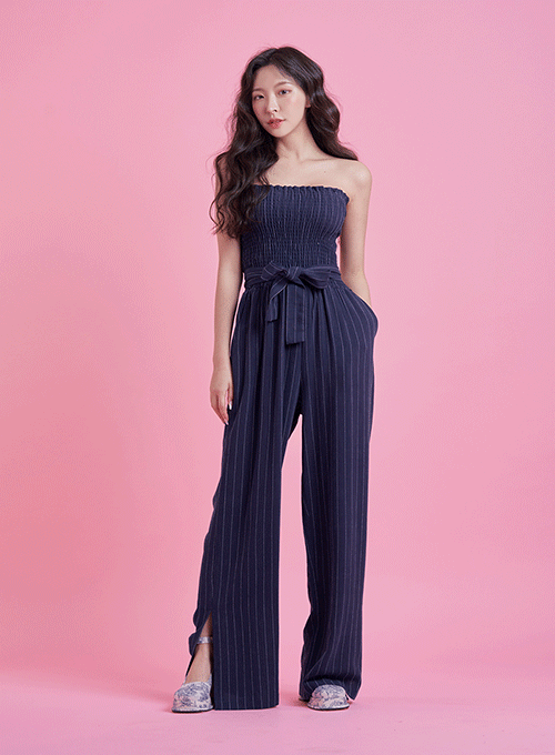 Striped Tight Top Jumpsuit BY12