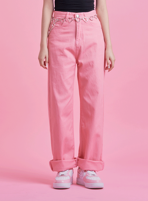 Pink Candy Wide Pants BY13
