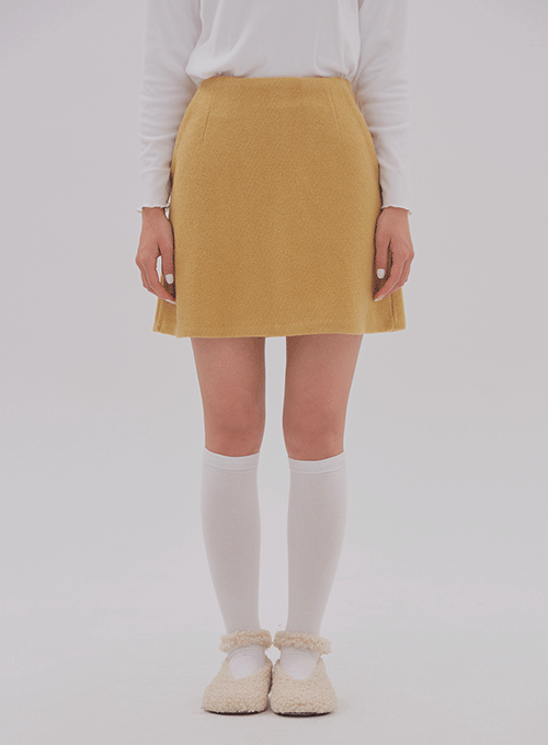 Wool A-Line Skirt