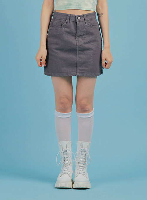 Raw Denim Mini Skirt BM3