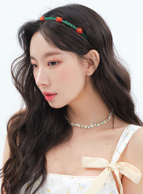 Flower Beads Headband BM04