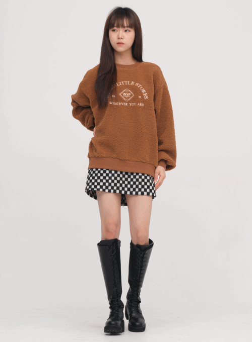 Gingham Check Mini Skirt
