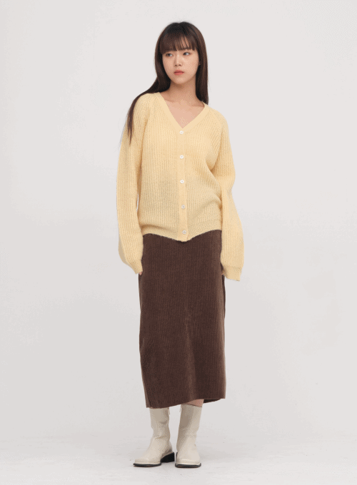 H-Line Velvet Skirt