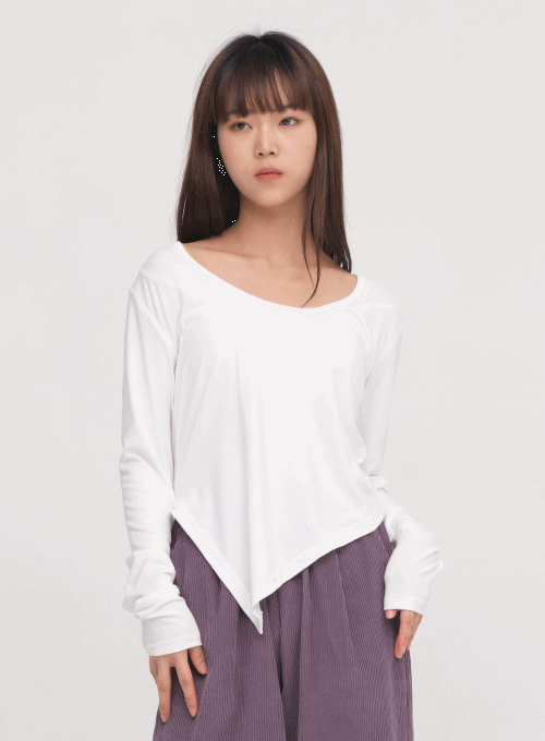 Cross-Slit T-Shirt
