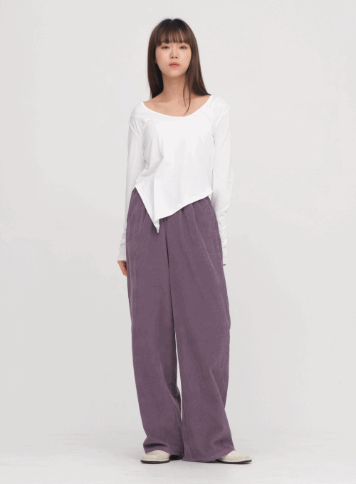 Corduroy Wide Leg Pants