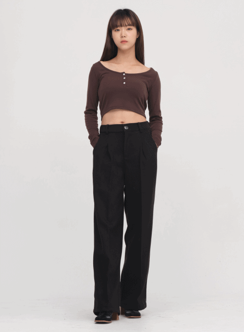 Wide Pintuck Pants