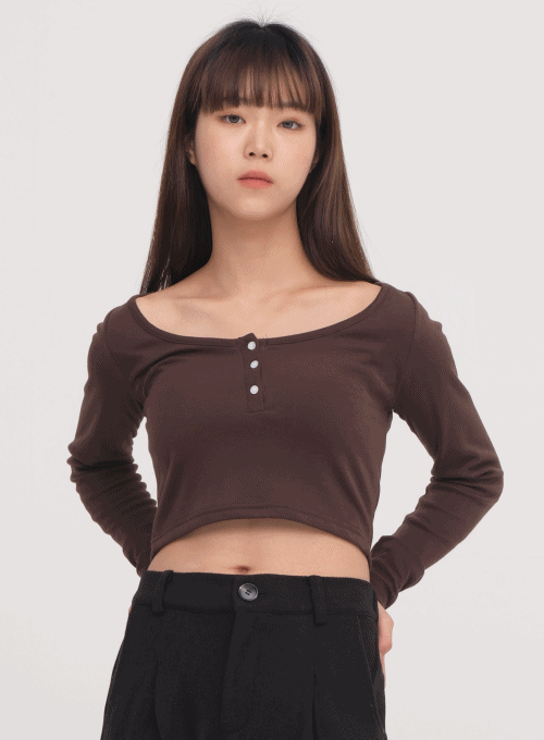 U-Neck Cropped T-Shirt