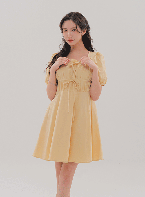 Shirring Mini Dress BM12