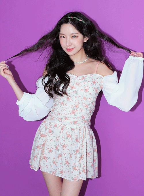 Romantic Sweetheart Neck Mini Dress BM2