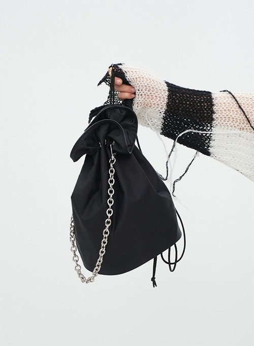 Bucket Bag with Chain