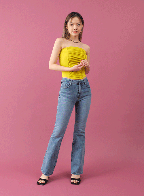 Boot-Cut Denim Pants CY12