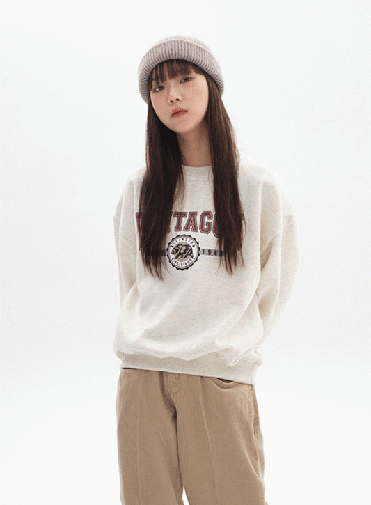 Letter Printed Sweatshirt