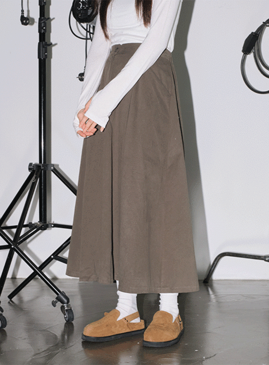 Pintuck Long Skirt