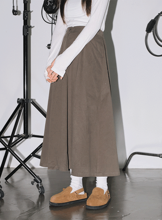 Pintuck Long Skirt