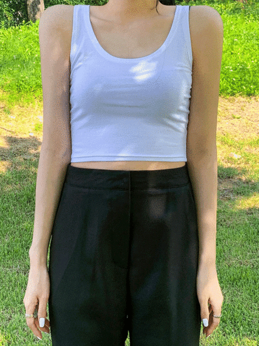 Basic Cropped Tank Top