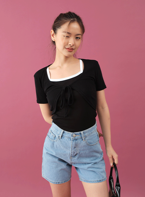 Bolero Ribbon Tie Cardigan CY16