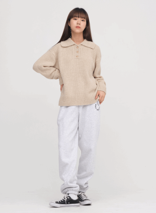 Letter Print Jogger Pants