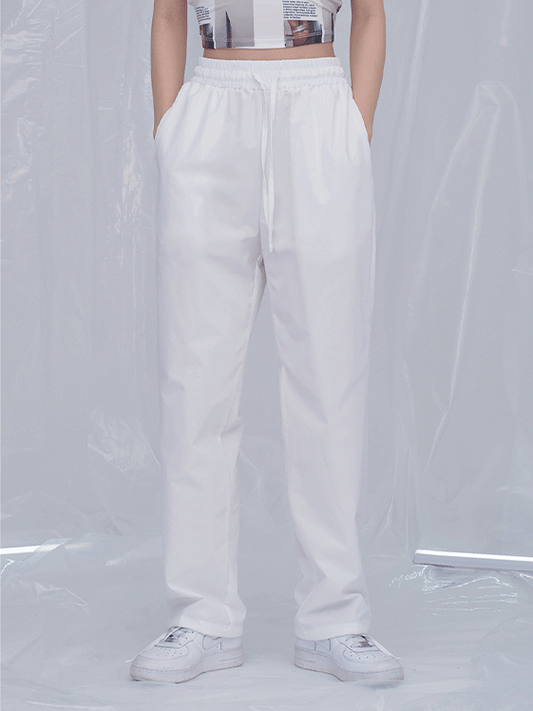 Wide Leg Pants with Elastic Waist Band CM5