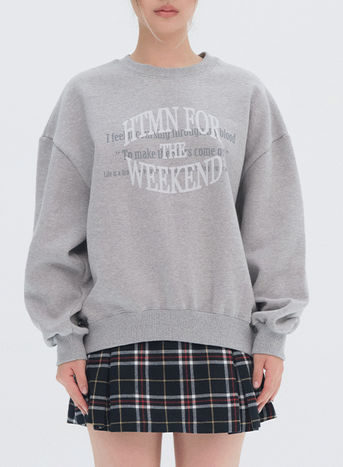 Letter Printed Sweatshirt