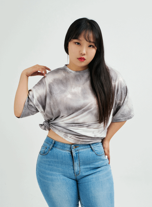 Plus Tie-dye Oversized Tee IY24