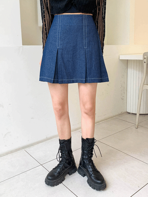 Denim Mini Skirt CM04