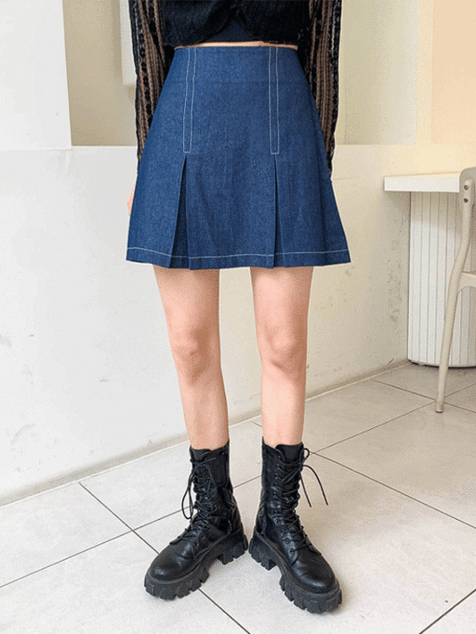 Denim Mini Skirt CM04