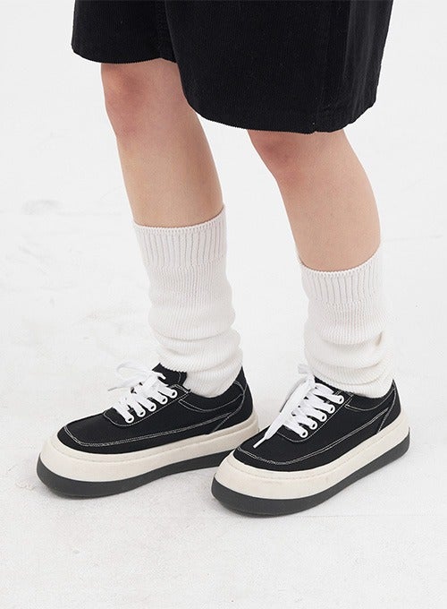 Sneakers with Stich Detail