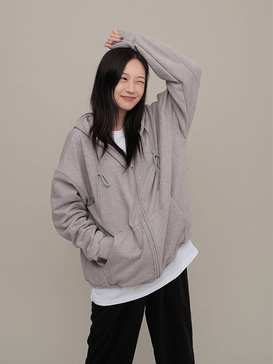 Relaxed Fit Hoodie Zip Up F17