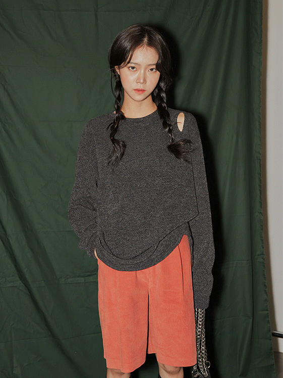 Cut Out Relaxed Fit Knit